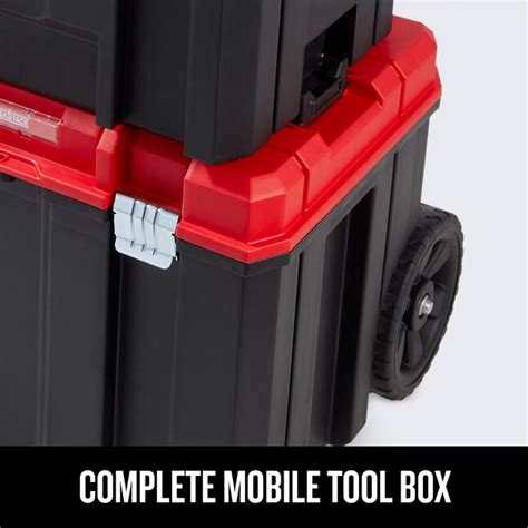 craftsman versastack 17.126 in plastic metal wheeled lockable tool box|CRAFTSMAN VERSASTACK Portable Tool Boxes .